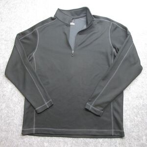 Nike Sweater Adult Large Therma-fit 1/4 Zip Long Sleeve Black Pullover Golf